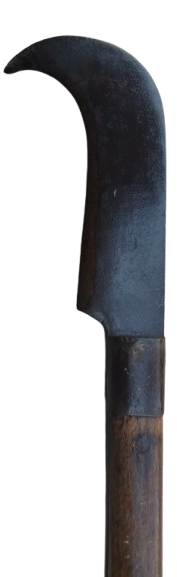 1940 SICAK EL DOGME CELİK NACAK TAHRA AHSAP SAPLI ÇALI TIRPANI 