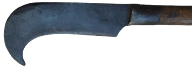 1940 SICAK EL DOGME CELİK NACAK TAHRA AHSAP SAPLI ÇALI TIRPANI 