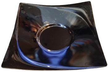 İSLAMOGLU 18/10 PASLANMAZ KROM  CELİK ELA CAY TABAGI KARE FORMDA ALTILI TAKIM