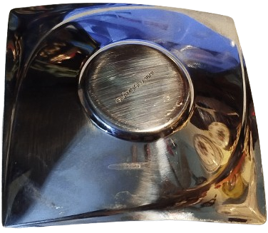 İSLAMOGLU 18/10 PASLANMAZ KROM  CELİK ELA CAY TABAGI KARE FORMDA ALTILI TAKIM