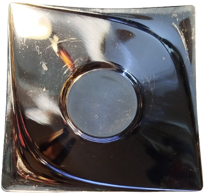 İSLAMOGLU 18/10 PASLANMAZ KROM  CELİK ELA CAY TABAGI KARE FORMDA ALTILI TAKIM