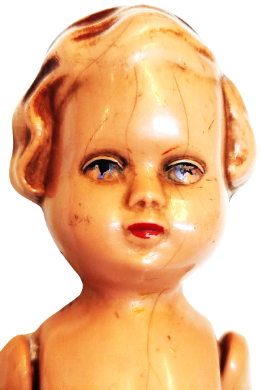 1920 EDİ GERMANY 16 BEYBİ TOYS  MİKA OYUNCAK BEBEK KIRMIZI CİZMELİ ELLER KOLLAR HAREKETLİ