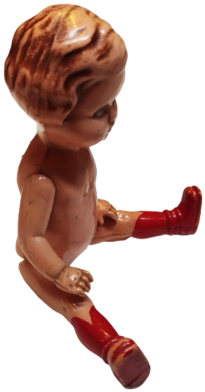 1920 EDİ GERMANY 16 BEYBİ TOYS  MİKA OYUNCAK BEBEK KIRMIZI CİZMELİ ELLER KOLLAR HAREKETLİ