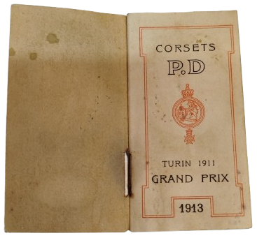 1913 CORSETS CEP İCİN TASARLANMIS KUCUK BOYDA NOT DEFTERİ 
