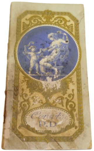 1913 CORSETS CEP İCİN TASARLANMIS KUCUK BOYDA NOT DEFTERİ 