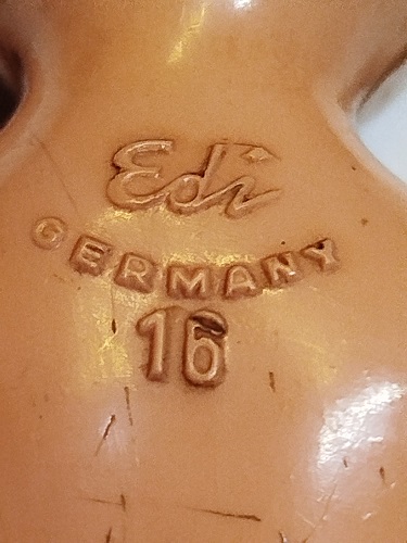 1920 EDİ GERMANY 16 BEYBİ TOYS  MİKA OYUNCAK BEBEK KIRMIZI CİZMELİ ELLER KOLLAR HAREKETLİ