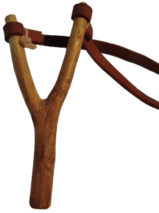 1960 EL YAPIM AHSAP CATAL KAUCUK GERGİ DERİ YUKLEME OYUNCAK TAS ATAN SAPAN