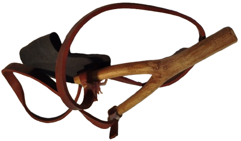 1960 EL YAPIM AHSAP CATAL KAUCUK GERGİ DERİ YUKLEME OYUNCAK TAS ATAN SAPAN