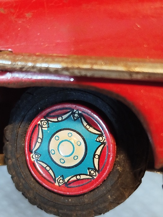 1960 KIRMIZI TENEKE MERCURY OYUNCAK ARABA OTOMOBİL 