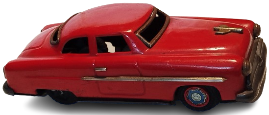 1960 KIRMIZI TENEKE MERCURY OYUNCAK ARABA OTOMOBİL 