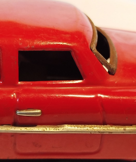 1960 KIRMIZI TENEKE MERCURY OYUNCAK ARABA OTOMOBİL 