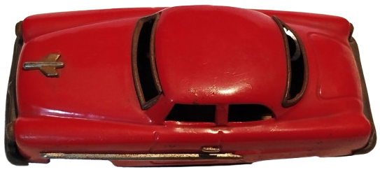 1960 KIRMIZI TENEKE MERCURY OYUNCAK ARABA OTOMOBİL 