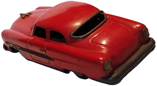 1960 KIRMIZI TENEKE MERCURY OYUNCAK ARABA OTOMOBİL 