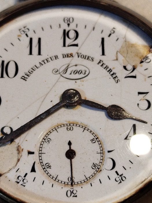 REGULATEUR DES VOIES  FERREES 1003 DEMİRYOLLARINA RAY YAPAN FİRMANIN BUYUK BOY CEP SAATİ