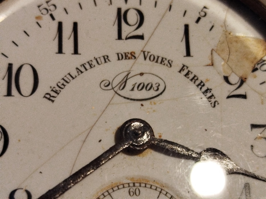 REGULATEUR DES VOIES  FERREES 1003 DEMİRYOLLARINA RAY YAPAN FİRMANIN BUYUK BOY CEP SAATİ