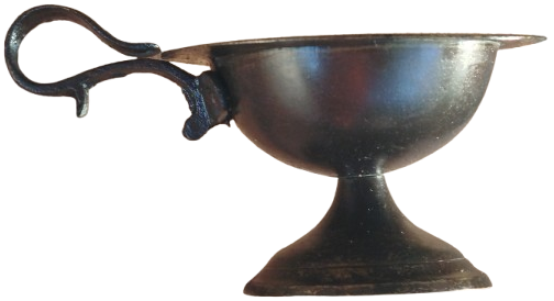 SÜLEYMANİYE  EL YAPIM İŞİ BRONZ NARGİLE KIVRIK TAŞIMA KULPLU KÖMÜR TASIMA KÖZLUK