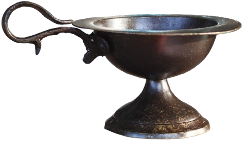 SÜLEYMANİYE  EL YAPIM İŞİ BRONZ NARGİLE KIVRIK TAŞIMA KULPLU KÖMÜR TASIMA KÖZLUK