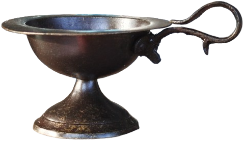 SÜLEYMANİYE  EL YAPIM İŞİ BRONZ NARGİLE KIVRIK TAŞIMA KULPLU KÖMÜR TASIMA KÖZLUK