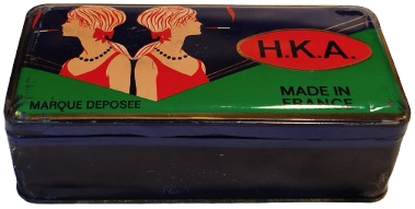 MARQUE DEPOSEE H.K.A  TOBACCO TENEKE BAYANLAR İCİN HAZIRLANMIS SIGARA TUTUN KUTUSU FRANSIZ