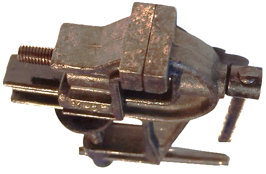 UFAK BOYDA CELİK  MENGENE SAATCİ KUYUMCU MENGENESİ TEZGAH KENARINA BAGLANMA 2 NUMARA