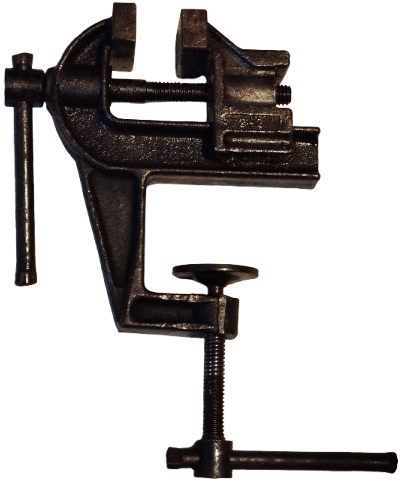 UFAK BOYDA CELİK  MENGENE SAATCİ KUYUMCU MENGENESİ TEZGAH KENARINA BAGLANMA 2 NUMARA