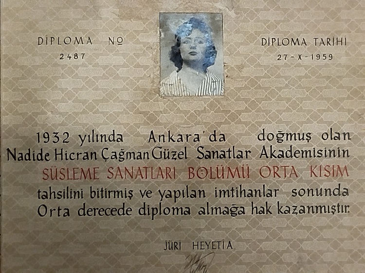 TURKİYE CUMHURİYETİ MİLLİ EGİTİM BAKANLIGI GUZEL SANATLAR AKADEMİSİ DESİNATORLUK DİPLOMASI