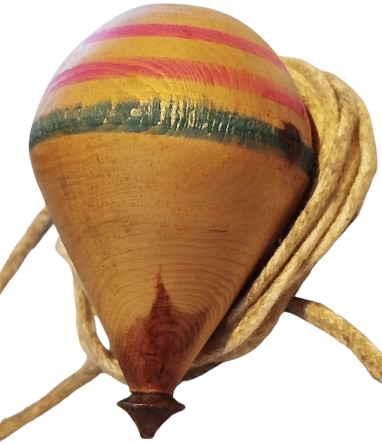 1960 EYUP EL TORNASINDA YAPILMIS ŞİMSİR TOPAC KAYTANIYLA BİRLİKDE OYUN TOPACI