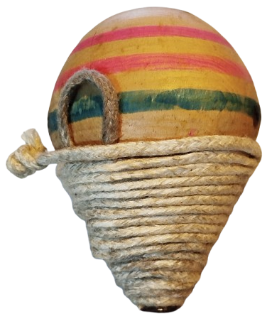 1960 EYUP EL TORNASINDA YAPILMIS ŞİMSİR TOPAC KAYTANIYLA BİRLİKDE OYUN TOPACI