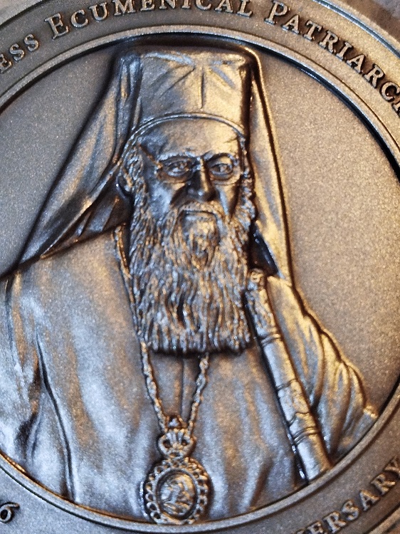 1991 2016 YILLARINDA İSTANBULDA RUM ORTODOKS  EKUMENİK PATRİK BARTHELOMOS BRONZ MADALYA 