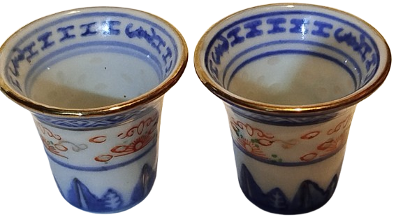 CİN CAY KULTURU TİRYAKİ CAY DEMLEME SETİ PORSELEN TAM TALIK MINYATUR BOYDA