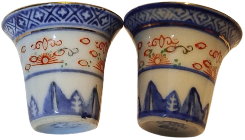 CİN CAY KULTURU TİRYAKİ CAY DEMLEME SETİ PORSELEN TAM TALIK MINYATUR BOYDA