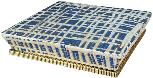 FANTAZİ CiKULATA ŞEKERLEME KUTUSU KARTON KAPAKLI ÜZERİ KOMPLE EL İŞİ GEOMETRİK DESENLİ