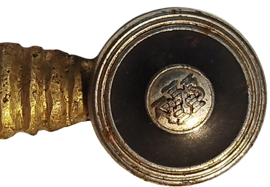 ZARF MEKTUP ACACAK PİRİNC  KILIC  FORMUNDA UZERİ FUL KABARTMA İŞLEME 