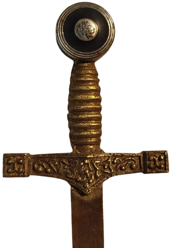 ZARF MEKTUP ACACAK PİRİNC  KILIC  FORMUNDA UZERİ FUL KABARTMA İŞLEME 