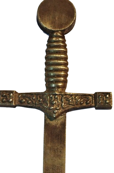 ZARF MEKTUP ACACAK PİRİNC  KILIC  FORMUNDA UZERİ FUL KABARTMA İŞLEME 