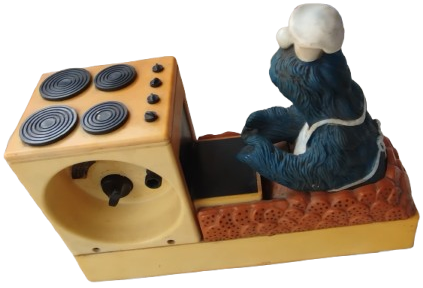 1977 SUSAM SOKAGI KURABİYE CANAVARI FIRINDA KURABİYE PİSİRIYOR SAAT RADYO ALARM