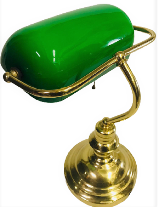 BANKER MASA LAMBASI KOMPLE SARI RENKDE METAL GÖVDE VE YUVARLAK AYAK MASA USTU  AYDINLATMA KIRILMAZ SAPKALI