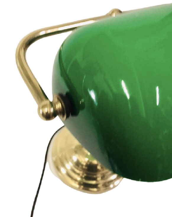 BANKER MASA LAMBASI KOMPLE SARI RENKDE METAL GÖVDE VE YUVARLAK AYAK MASA USTU  AYDINLATMA KIRILMAZ SAPKALI