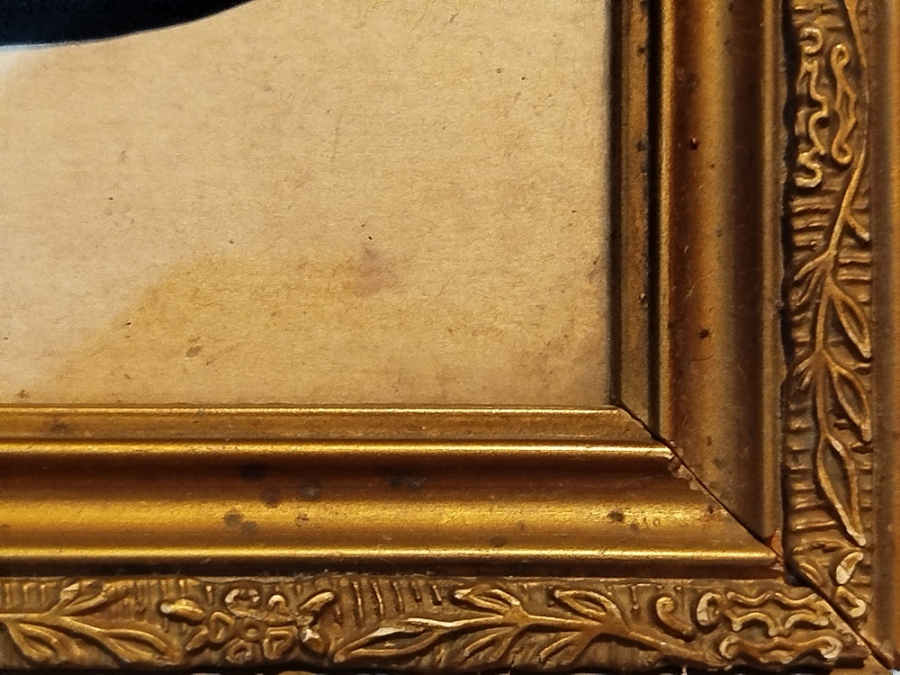 OSMANLI DONEMİ CAM ALTI CALIŞMA ORJINAL CAMLI  AHSAP CERCEVESİNDE