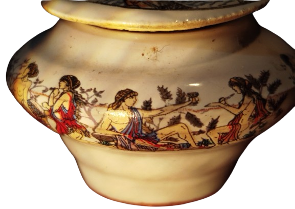 KOS HİPPOCRATES TIBBIN BABASI OLARAK BİLİNEN PORSELEN KAPAKLI KUTUSUNDA AFRODİZYAK KREM