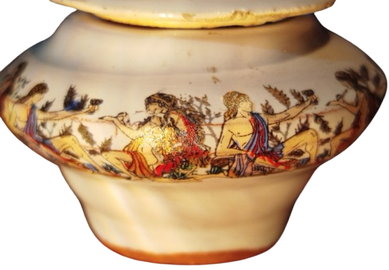 KOS HİPPOCRATES TIBBIN BABASI OLARAK BİLİNEN PORSELEN KAPAKLI KUTUSUNDA AFRODİZYAK KREM