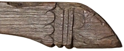 OSMANLI AHSAP UZERİ EL OYMA İSCİLİKLİ TEK PARCA MASIFDEN OYMALI GELİN TASIMA ASKI TAHTASI