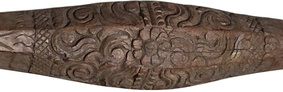 OSMANLI AHSAP UZERİ EL OYMA İSCİLİKLİ TEK PARCA MASIFDEN OYMALI GELİN TASIMA ASKI TAHTASI