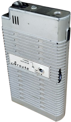 1970 ARCOTE PİLLİ CEP RADYOSU TEK DALGA FENER CAKMAK  KULAKLIK CIKISLI İSTASYON ARAMA 