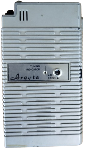 1970 ARCOTE PİLLİ CEP RADYOSU TEK DALGA FENER CAKMAK  KULAKLIK CIKISLI İSTASYON ARAMA 