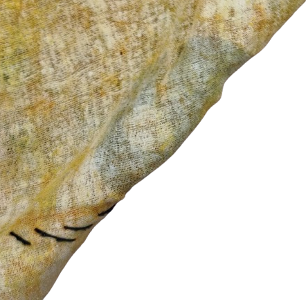 SUZANİ EL DİKİM PARCALI COKLU KUMASDAN AYNALI BEZ ORTU KARE FORMDA 