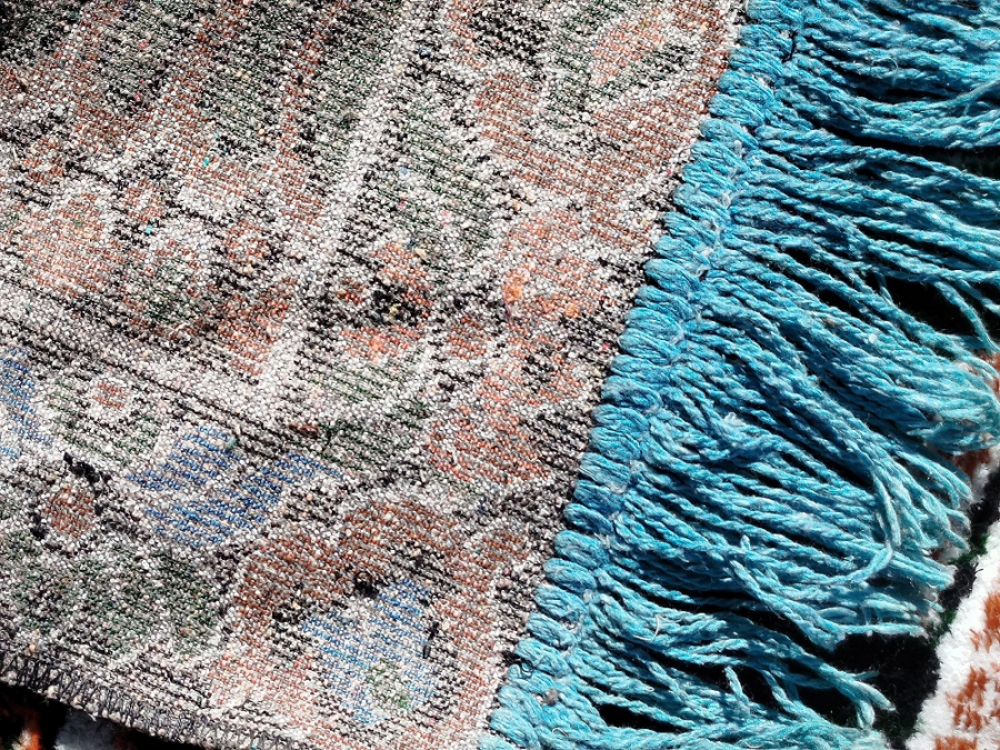 EL TEZGAH DOKUMA DİNİ KUTSAL YERLERİN OLDUGU DUVAR HALISI