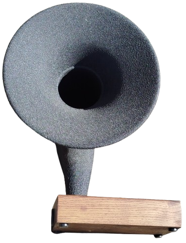 AKUSTIK GRAMOFON METAL BORU  AHSAP KAİDELİ İPONE CEP TELEFONU UYUMLU MUZİK SES YUKSELTİCİ