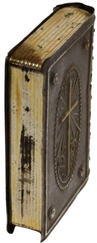 1910 PAPAZ TESBİH SAKLAMA KUTUSU KAPAKLI KİTAP FORMUNDA CİFT TARAINDA HAC GUMUS KAPLAMA