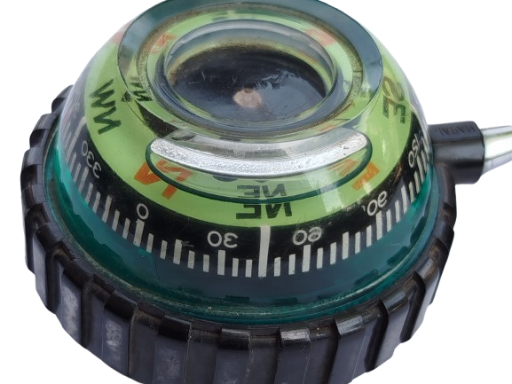 1970 ALMAN MALI KALİBRASYON YON BULMA SULU DOGU BATI GUNEY KUZEY YONLERİ GÖSTEREN HAREKETLİ PUSULA 